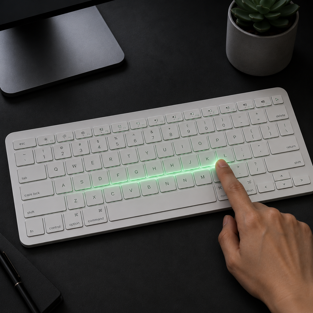 Clevetura CLVX 1 Mac Wireless Keyboard with Trackpad Full Size Bluetooth