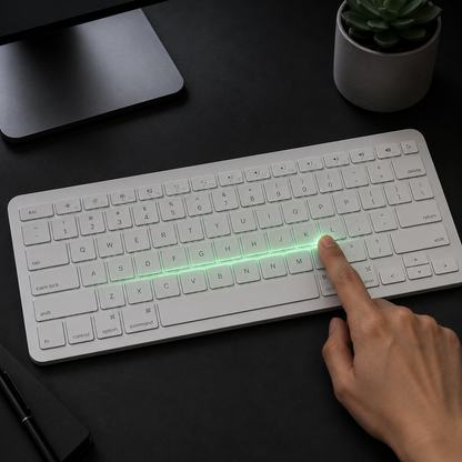 Clevetura CLVX 1 Mac Wireless Keyboard with Trackpad Full Size Bluetooth